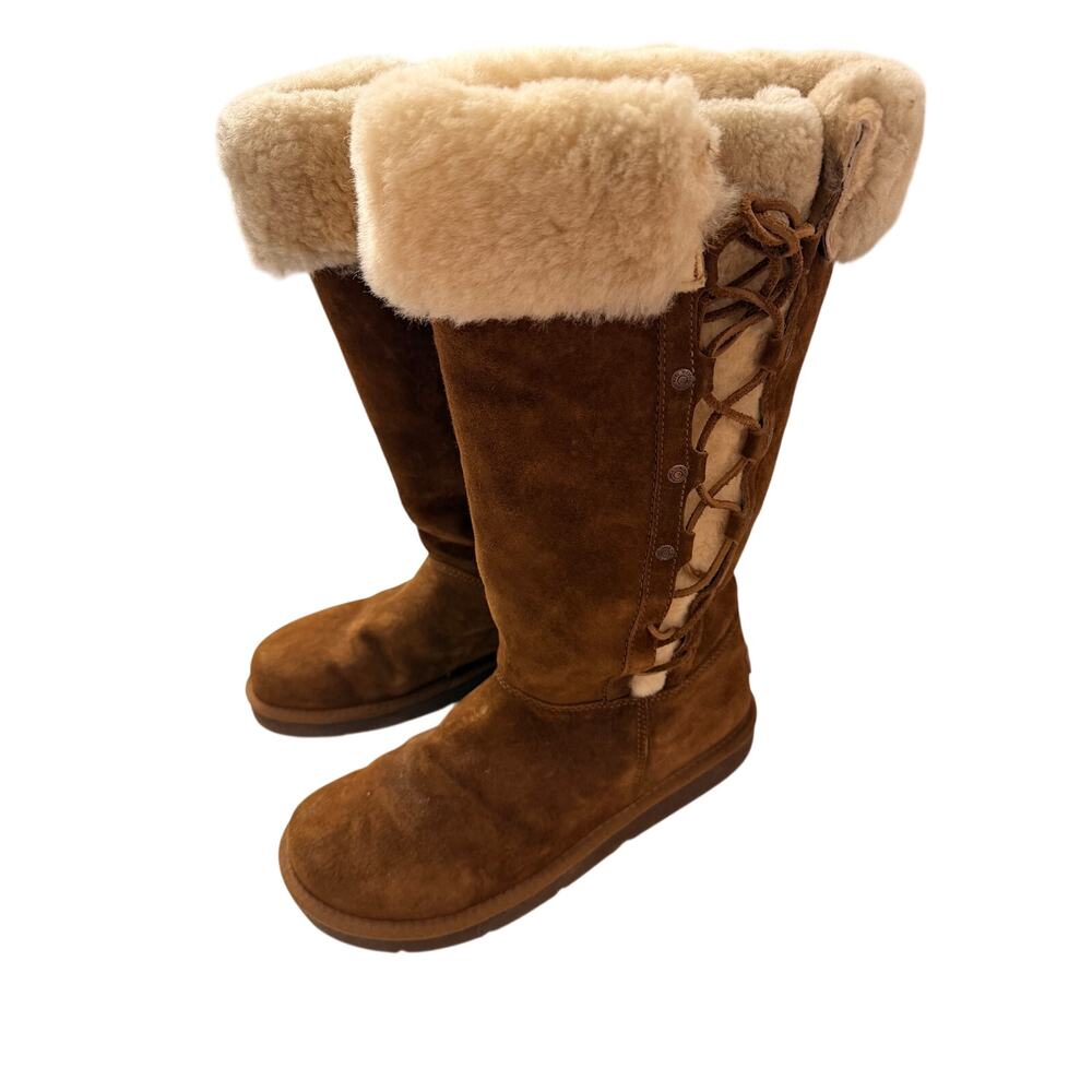 UGG Tall Chestnut Shearling Boots - Women's Size 10